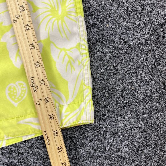 Hollister Board Shorts Men Green Y2K Colorful Drawstring Swim Shorts Size Large - Picture 4 of 7